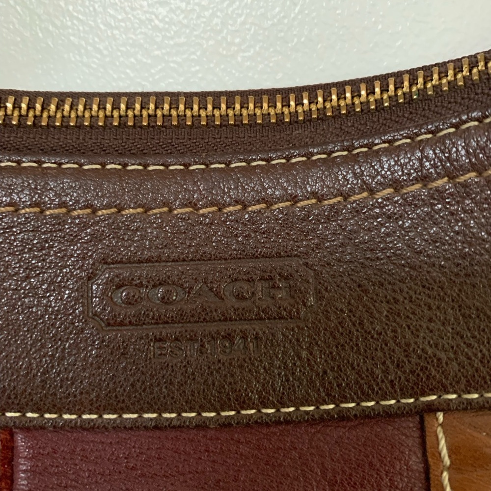 Vintage Leather Coach Patchwork Bag - Picture 3 of 6